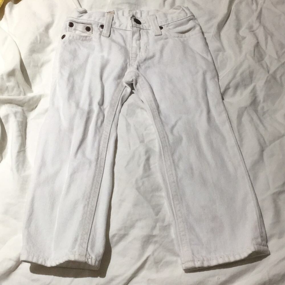 Ralph Lauren white 2T jeans straight leg worn once